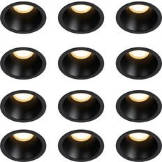 QAZQA Recessed Black Ceiling Lamp 12pcs
