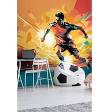 Football Player Abstract Landscape Mural 3.5 x 2.8 m