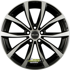 18" Bilfälgar Mak MK57WOLF Gloss Black Wheel 7.5 x 18 5/100 ET46 CB57.1