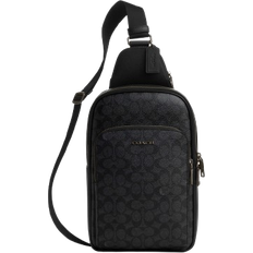 Backpacks Coach Ethan Pack In Signature Canvas - Gunmetal/Charcoal/Black