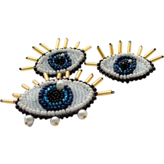 Recycled Materials Crafts Abris Art Eyes of the Soul Bead Embroidery Decoration Kit