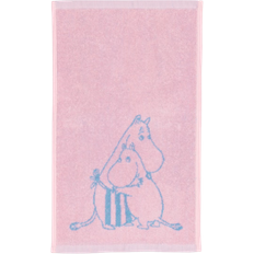 Arabia Moomin Family Time Gästhandduk Multifärgad, Rosa (50x30cm)