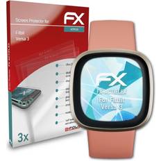 atFoliX 3x Screen Protector Fitbit Versa 3