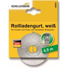 Fensterläden Schellenberg Rollladengurt Weiß Breite 14 mm 4,5 m Fensterläden