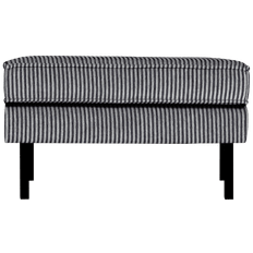 Poufs BePureHome Hocker Op Poten Rodeo Zwart Grijs