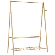 vidaXL Tøjstativ Med Hylder 132 x 45,5 x 150,5 cm Bøjler
