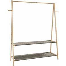 vidaXL Tøjstativ Med Hylder 132 x 45,5 x 150,5 cm Bøjler