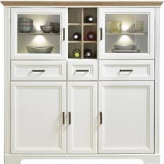 Sideboards Innostyle Highboard Pinie Weiß Eiche Sideboard