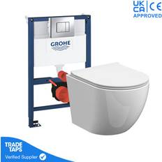 Grohe Rimless Wall Hung Toilet Pan 0.82M