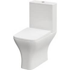 Toilets Wholesale Domestic Kingston Rimless Open Back Toilet