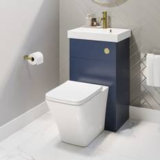 Blue Cloakroom Toilet and Sink Unit 500mm