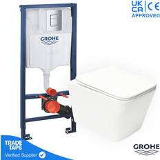 Grohe Water Toilets Grohe Square Rimless Wall Hung Toilet Wc Pan 1.13M