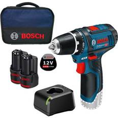 Bosch Set Bosch Akku-Bohrschrauber GSR 12V-15 2x 2x 2.0 Ah