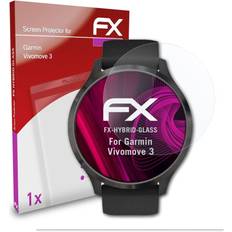 atFoliX Glass Protector Garmin Vivomove 3