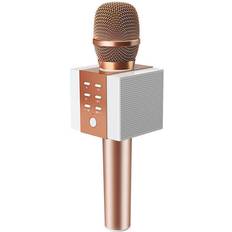 Karaoke JG17 Pink Bluetooth Microphone Wireless Mic