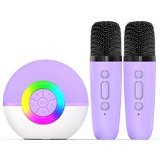 Portable Karaoke Microphone Machine Purple