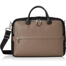 Avtakbar skulderreim Vesker Miyako Black Business Back Briefcase - Taupe/Black