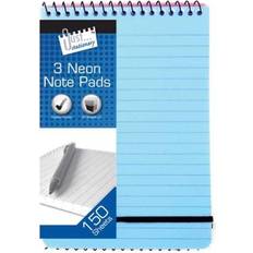 Tallon Just Stationery Neon Pp Cover Notebook 128 x 176 mm Pack of 3