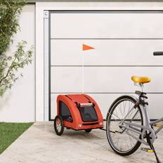 vidaXL Cykeltrailer Til Kæledyr Oxfordstof Orange
