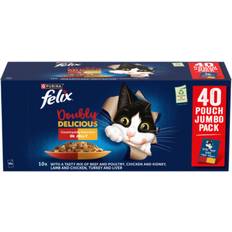 Felix Doubly Delicious Countryside Selection Wet Cat Food 40 x 85 g