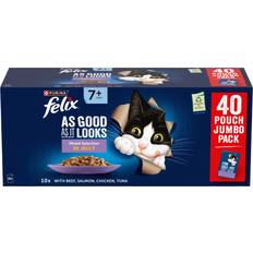 Felix Senior 7+ Mixed In Jelly Wet Cat Food 40 x 85 g