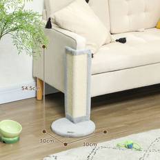 Cat scratching post Pawhut Corner Cat Scratching Post 56cm Grey