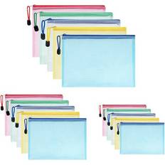 Vicloon 15 Pcs A4 A5 A6 Zip Lock Bags