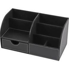 Black Desktop Organizers Foska Pvc Black Desktop Organizer 28 x 14 x 14.5 cm
