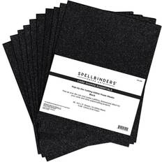 Spellbinders Pop Up Die Cutting Glitter Black 21.6x27.9cm 10 sheets