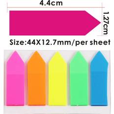 Foska Pack of 125 Assorted Colour Page Markers