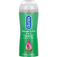 Durex Massage & Play 2 in 1 Lubricant, 6.76 fl. oz. Soothing Touch with Aloe Vera. Lube & Massage Gel in 1 (Packaging May Vary)