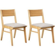 Beliani Enola Light Grey Dining Chairs Set Of 2 Kitchen Chair 2pcs