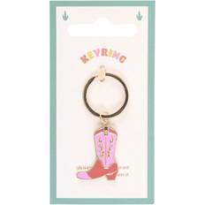 Wallets & Key Holders Cowboy Boot Keyring - Pink