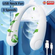 Willbond Portable Neck Fan Mini USB Rechargeable
