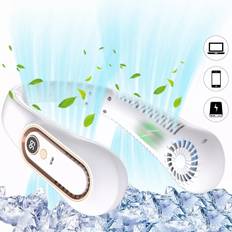 Portable Leafless Digital Hanging Neck Fan