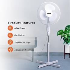 Geepas 16 Inch Oscillating Pedestal Fan
