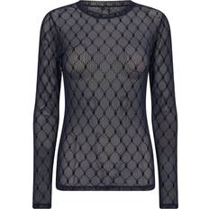  Mesh Blouse - Blue