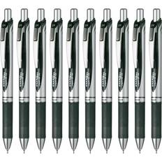 Pentel EnerGel Ink Ballpoint Pen 0.4 Black Set of 10