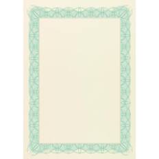 Computer Craft Certificate Papers A4 Green Wave 90gsm Pack of 30