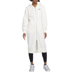 Long hoodies for women Nike Sportswear Phoenix Fleece Women's Oversized Long Full Zip Hoodie - Sail/Black