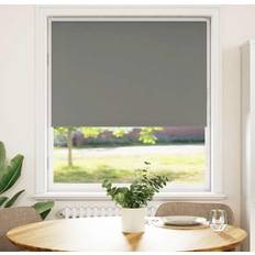 Gardiner & Tillbehör vidaXL Rullgardin Mörkläggning Grå 95x130 cm 90,7 cm