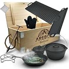 Arebos 9-Piece Dutch Oven Set