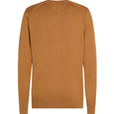 Braun - Herren Pullover Tommy Hilfiger Cotton Cashmere V-Neck Jumper - Brown