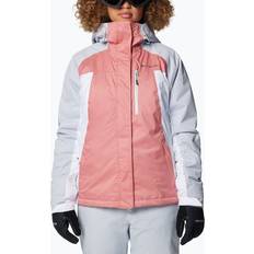 Columbia Women's Snowy Summit Insulated Jacket - Pink Agave/White/Cirrus Grey Dobby