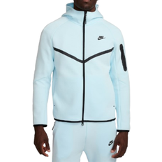 Katoen - Man Kleding Nike Tech Men's Full Zip Windrunner Hoodie - Glacier Blue/Black