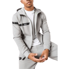 HUGO BOSS L Jumpers HUGO BOSS Men's Stripe Saggy Hoodie - Grey