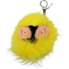 Fendi Nyckelringar Fendi Gul Päls Nyckelring Väska Dam