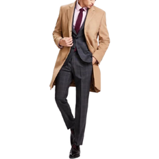 Cashmere - Men Clothing Michael Kors Classic Fit Luxury Wool Cashmere Blend Overcoat - Camel Tan