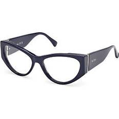 Glasögon & Läsglasögon Max Mara MM5174 090 55 Blåa Glasögon Endast Båge Kvinna