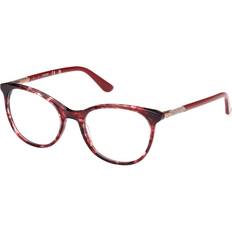 Glasögon & Läsglasögon Guess Damen GU2657-N 066 Rahmen Acetat Rot Rund Normal